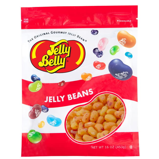 Peach Jelly Beans - 16 oz Re-Sealable Bag