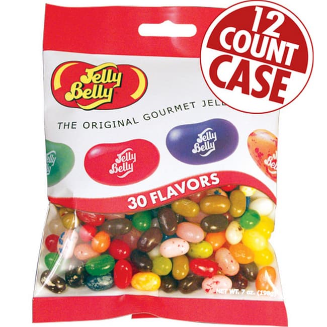 30 Assorted Jelly Bean Flavors - 7 oz Bags - 12-Count Case