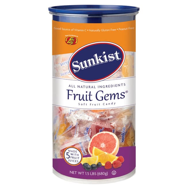 Sunkist® Fruit Gems Individually Wrapped  – 1.5 lb Can