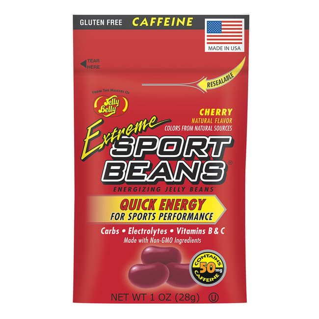 Extreme Sport Beans® Jelly Beans with CAFFEINE - Cherry 6-Count Pack