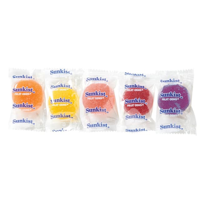 Sunkist® Fruit Gems (Wrapped) – 10 lbs bulk