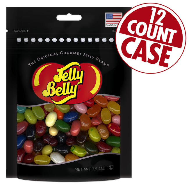 Assorted Jelly Beans Party Bag - 7.5 oz Bag - 12 Count Case