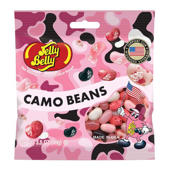 Pink Camo Bean Jelly Beans - 3.5 oz Bag