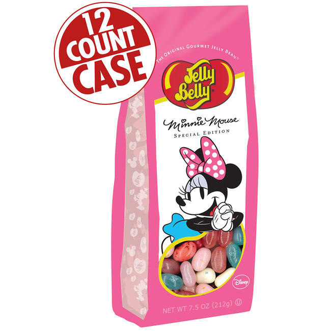 Minnie Mouse Jelly Beans - 7.5 oz Gift Bag - 12 Count Case