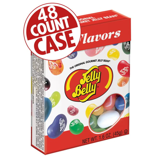 20 Assorted Jelly Beans Flavors - 1.6 oz Boxes - 48-Count Case