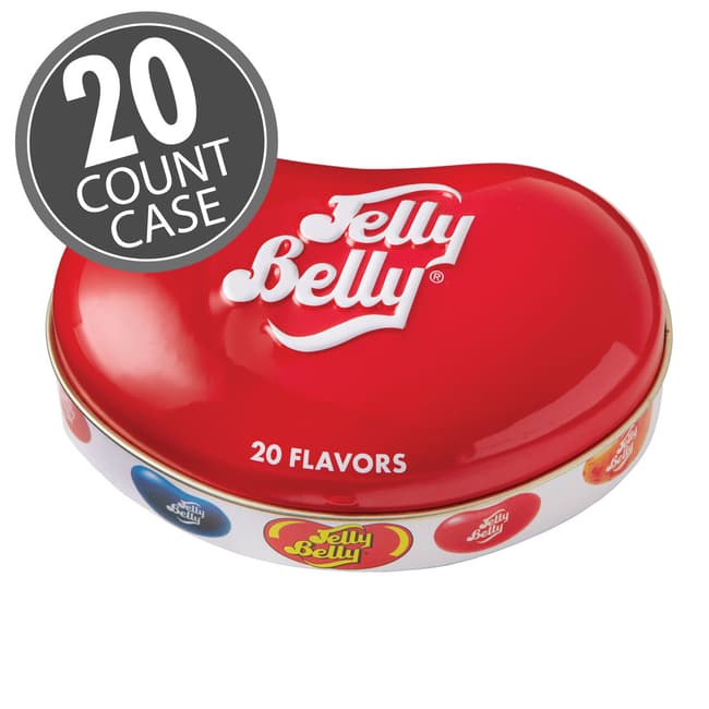20 Assorted Jelly Bean Flavors Bean Tin  1.75 oz - 20 Count Case