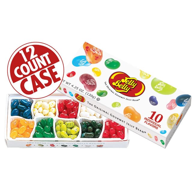 10-Flavor Jelly Bean Beananza Gift Box - 12-Count Case