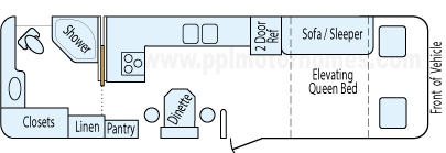 29' 1995 Safari Trek Floorplan