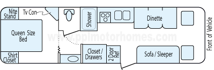 31' 1997 Fleetwood Flair Floorplan