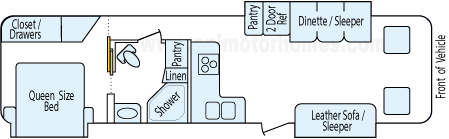 33' 2008 Four Winds Windsport w/3 Slides Floorplan