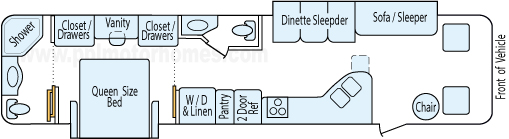 37' 2005 Four Winds Windsport w/2 Slides Floorplan