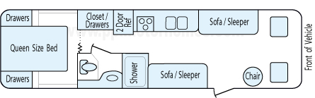 31' 2007 Four Winds Hurricane Floorplan