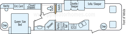 37' 2006 Four Winds Windsport w/2 Slides Floorplan