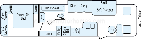 35' 2000 Fleetwood Flair Floorplan
