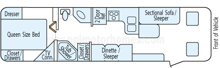 32' 1997 Fleetwood Storm Floorplan