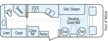 26' 2000 Monaco Safari Trek Floorplan