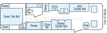 30' 2003 Fleetwood Flair Floorplan