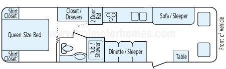 32' 2008 Four Winds Windsport Floorplan