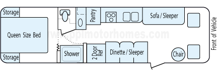 30' 1995 Fleetwood Cornado Floorplan
