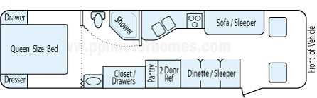 32' 2003 Gulf Stream Independance Floorplan