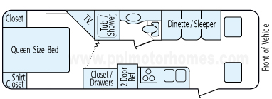 27' 2006 Fleetwood Fiesta Floorplan