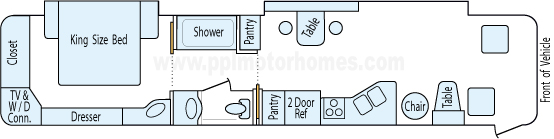 39' 2003 Newmar Dutch Star 350hp Cummins w/2 Slides Floorplan