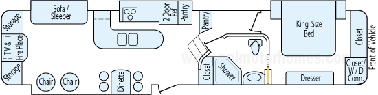 38' 2011 Heartland Big Country w/4 Slides Floorplan