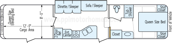 36' 2005 Jayco Talon w/Slide & Generator - Toy Hauler - Bunk House Floorplan