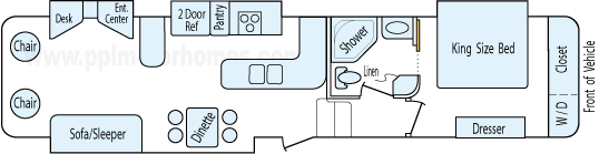 37' 2012 Keystone Montana Mountaineer w/4 Slides Floorplan