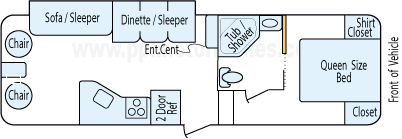 31' 2014 Skyline Koala w/Slide Floorplan