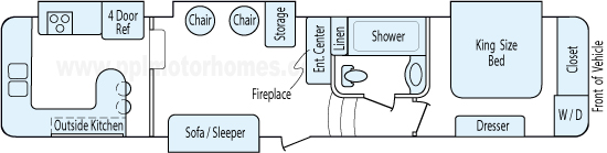 39' 2012 Heartland Big Country w/4 Slides Floorplan