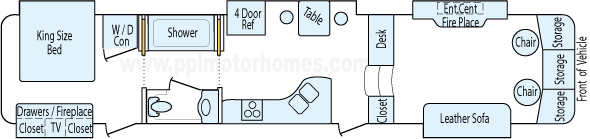 42' 2013 Dutchman Infinity w/5 Slides Floorplan