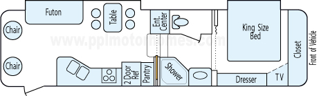 34' 2006 Keystone Montana w/2 Slides & Generator Floorplan