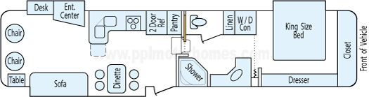 37' 2002 Mckenzie Medallion w/3 Slides Floorplan