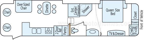 35' 2007 Dutchmen Grand Junction w/2 Slides Floorplan