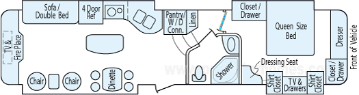 37' 2008 Carri-Lite Carriage Inc Carri-Lite w/4 Slides Floorplan