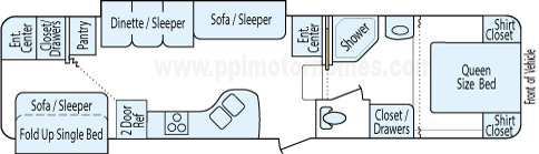 34' 2008 Jayco Eagle Super Lite w/2 Slides - Bunk House Floorplan
