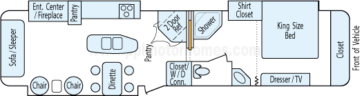 35' 2011 Keystone Montana w/3 Slides Floorplan