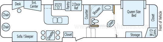 38' 2011 Keystone Montana High Country w/4 Slides Floorplan