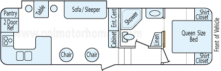 32' 2013 Jayco Eagle w/Slide Floorplan