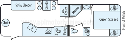 27' 2011 Heartland Elkridge w/Slide Floorplan