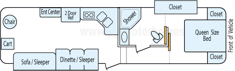 32' 2015 Livin Lite Aluma Lite w/2 Slides Floorplan