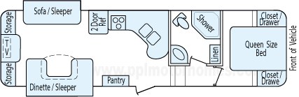 31' 2011 Keystone Copper Canyon w/2 Slides Floorplan