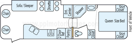 30' 2011 Heartland Elkridge w/Slide Floorplan