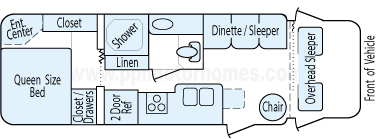 27' 2004 Fleetwood Jamboree Floorplan