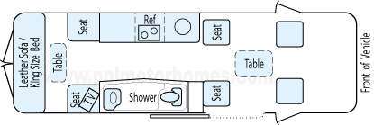 23' 2011 Airstream Interstate Diesel Floorplan