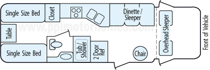 27' 1999 Jayco Eagle Floorplan