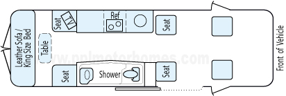 24' 2009 Winnebago Era Limited Floorplan