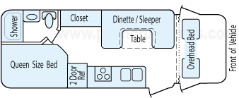 24' 2013 Coachmen Freelander Floorplan