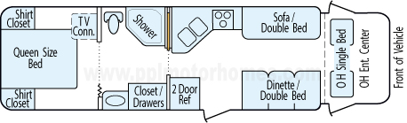 31' 1997 Four Winds Dutchmen Floorplan